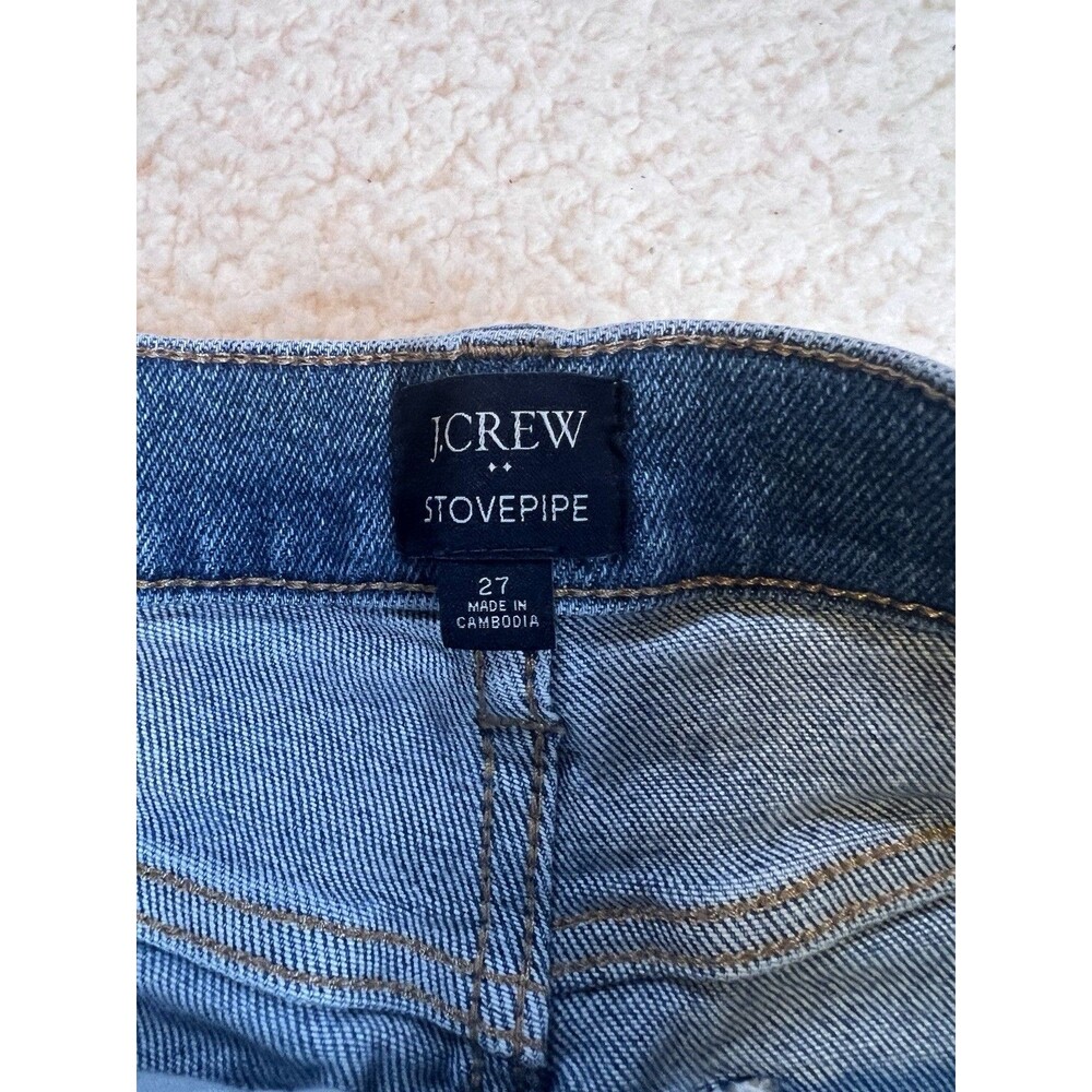 J.Crew Classic Straight Jeans Size 27 Light Wash Womens Denim Casual Fit - Picture 7 of 12